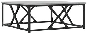 Tavolino da salotto grigio sonoma 70x70x30 cm legno multistrato