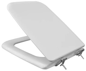 Copriwater serie Conca colore Bianco Ideal Standard legno rivestito e cerniere in acciaio