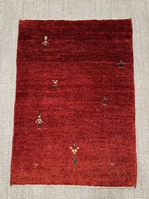 Gabbeh Tappeto persiano 60x90 Rosso (Iran) Annodato A Mano