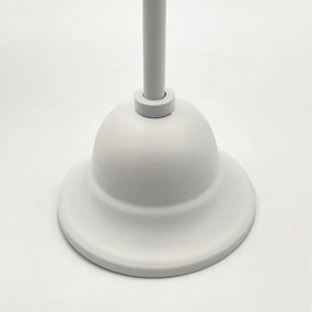 Lampadario a sospensione con catena RETRO 2xE27/60W/230V bianco opaco