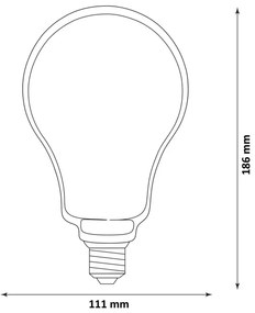 Lampadina LED DECO VINTAGE FILAMENT O110 E27/4W/230V 1800K