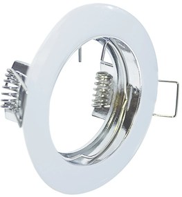 Faretto Incasso Run Tondo Alluminio Bianco 1 Luce Gu10