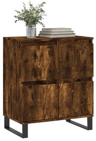 Credenza rovere fumo 60x35x70 cm in legno multistrato