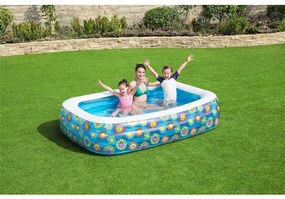 Piscina Gonfiabile Per Bambini Blu 229x152x56 Cm /