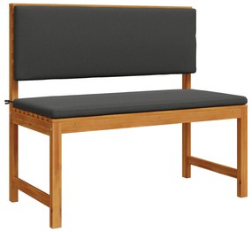 Set da pranzo per giardino 5 pezzi con cuscini in legno massello di acacia