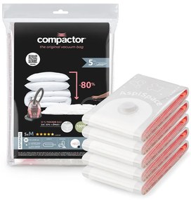 Sacchetti per il vuoto in set da 5 pezzi Premium Valve M - Compactor