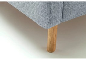 Letto matrimoniale imbottito blu polveroso con contenitore con rete inclusa 180x200 cm Lotte – Meise Möbel