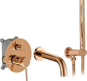 Rubinetto da vasca da incasso Rea Lungo Copper + BOX