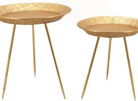 Vaso decorativo CIRCOLAREGAMBE in resina giallo / dorato H 67 cm