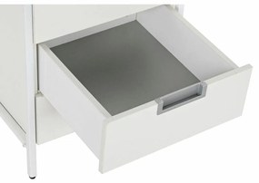 Cassettiera DKD Home Decor Metallo MDF Bianco (40 x 40 x 50 cm)