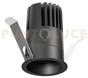 Gfa1413c- faretto led ad incasso colore nero 3000k 1350lm 12w d.5,2cm