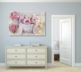 Quadro su tela – Decorazione romantica in stile vintage
