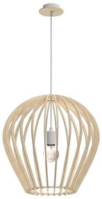 Amplex 5016 - Lampadario sospeso con cavo BALA 1xE27/20W/230V beige