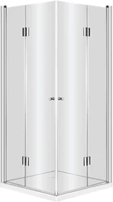 Deante Kerria box doccia 80x80 cm quadrato cromo lucida/vetro trasparente KTK_042P