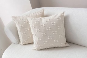 Federe decorative in set 2 pz 43x43 cm Tuffet – Mioli Decor