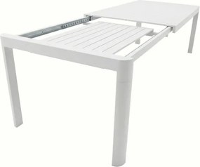 Tavolo In Alluminio Allungabile Telescopico 100x230-300 Cm Telex Bianco