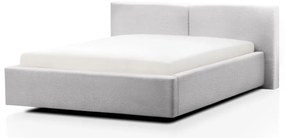 Letto matrimoniale imbottito grigio chiaro rete non inclusa 140x200 cm Cube – Meise Möbel