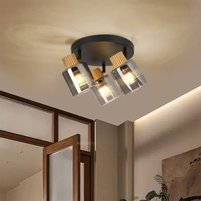 Brilagi - Faretto HYGGE 3xE14/15W/230V nero/fumé