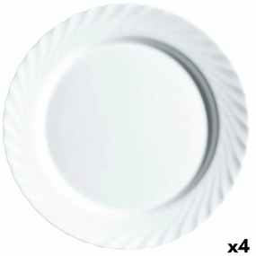 Teglia da Cucina Luminarc Trianon Bianco Vetro (32,5 cm) (4 Unità)