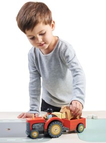 Tender Leaf - Trattore in legno con cavallo