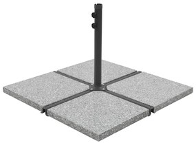 Piastra Per Parasole İn Granito Quadrata 25 Kg Grigia /