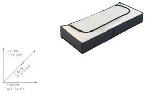 Contenitore nero sotto il letto , 105 x 45 cm Deep Black - Wenko