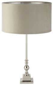 Lampada Da Scrivania Contemporanea Whitby Metallo Cromo Velluto Talpa 1 Luce E27