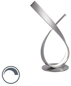 Lampada da tavolo di design in acciaio con LED e dimmer - Belinda