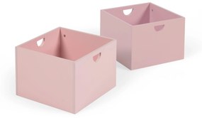 Kave Home - Set 2 cassetti per mobile contenitore Nunila in MDF rosa