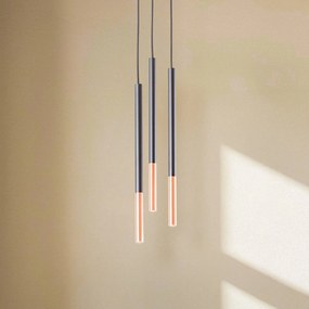 Lampada a sospensione Thalassa Euluna, dimmerabile, Nero, Soggiorno / Sala da pranzo, Metallo, Moderno, Lampada a sospensione