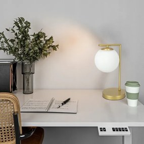 Lampada da tavolo 1xE27/40W/230V oro/bianco