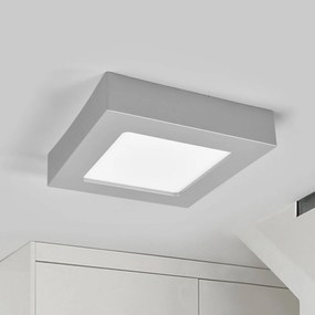 Arcchio Plafoniera LED Marlo argento 3.000K angolare 18 cm
