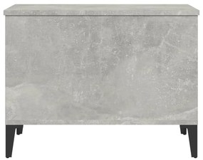 Tavolino Salotto Grigio Cemento 60x44,5x45 cm Legno Multistrato