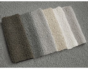 Divano angolare grigio scuro (con penisola a destra/con chaise lounge) con rivestimento in bouclé Leonore – Bobochic Paris