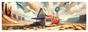 Quadro su tela – Vicino a strada polverosa