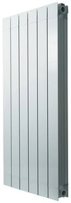 Radiatore acqua calda PRODIGE SUPERIOR in alluminio, 6 elementi, interasse 1000 mm, bianco
