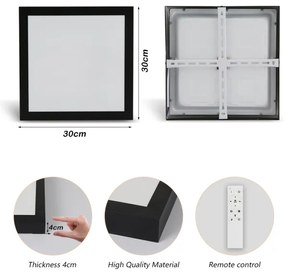Brilagi - LED Dimmerabile plafoniera FRAME SMART LED/24W/230V nera + DO