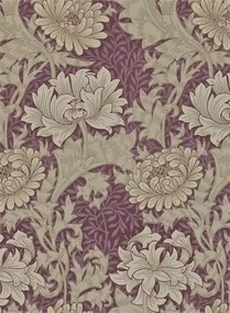 Morris & Co Carta da parati Chrysanthemum - Wine