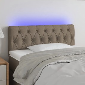 Testiera A Led Tortora 90x7x78/88 Cm İn Tessuto /
