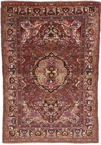 Isfahan Tappeto 210 x 140 Rosa (Iran) Annodato A Mano