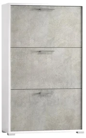 Scarpiera Puzzle 3 ante doppia profondità L 67 x H 112 x P 28 cm 18 paia, grigio