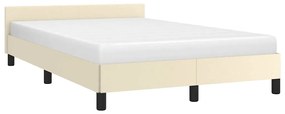 Giroletto Senza Materasso Crema 120x190 Cm Similpelle /