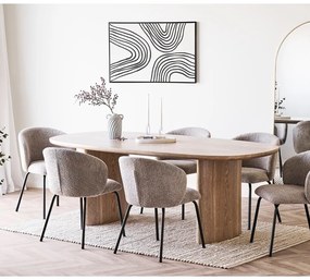 Tavolo da pranzo con effetto frassino 110x210 cm Serra – House Nordic