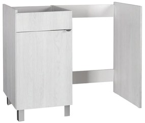 Mobile coprilavatrice Exe sx 1 anta in truciolare olmo perla P 60 x L 108 x H 92.5 cm