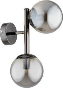 Applique da parete ERAL 2xE14/10W/230V cromo lucido/nero/fumé