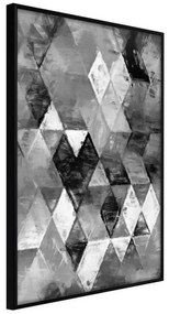 Poster  Abstract Diamonds  Cornice Quadri Cornice nera, Larghezza x Altezza Home decor 20x30