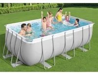 Bestway Set Piscina Power Steel Rettangolare 412x201x122 cm 3202531