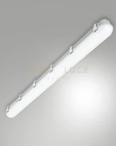 Panama plafoniera led 20w  4000k 2972lm diffusore opale l.122cm ip66