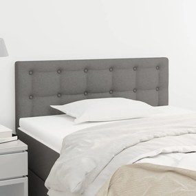 Testiera Grigio Scuro 90x5x78/88 Cm İn Tessuto /