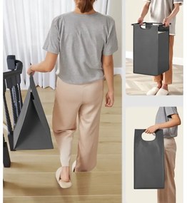 Cesto portabiancheria REX grigio